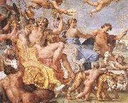 CARRACCI, Annibale Triumph of Bacchus and Ariadne (detail) dsg France oil painting artist